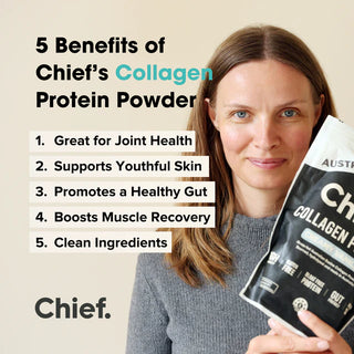 Chief Nutrition | Grass-fed Collagen Protein Powder Creamy Vanilla 450g