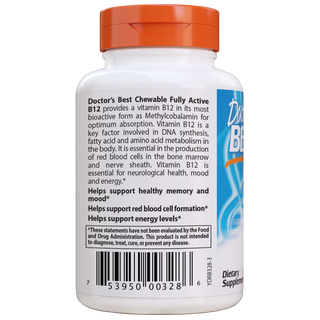 Doctor's Best - Chewable Fully Active B12 1000mcg