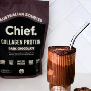 Chief Nutrition Grass-fed Collagen Protein Powder Dark Chocolate 450g