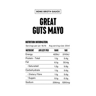 Gevity Great Guts Mayo - 375ml