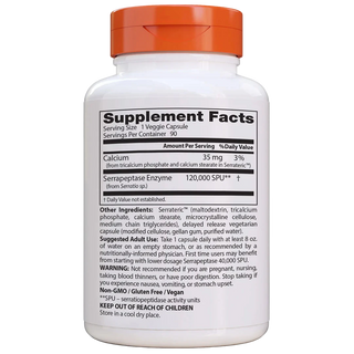 Doctor's Best | High Potency Serrapeptase 120,000 SPU