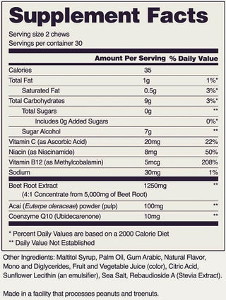 SNAP Supplements | Nitric Oxide Chews