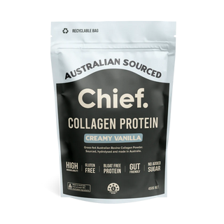 Chief Nutrition | Grass-fed Collagen Protein Powder Creamy Vanilla 450g