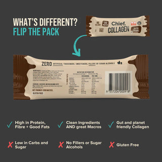 Chief Nutrition Collagen Protein Bar 45g - Choc Salted Caramel