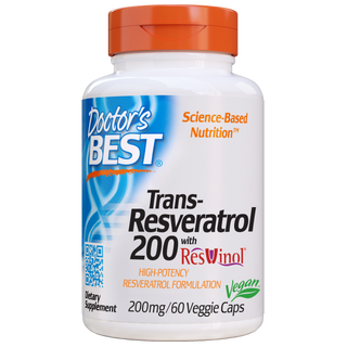 Doctor's Best - Trans-Resveratrol 200 with ResVinol-25 200mg