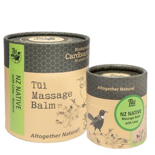 TŌ Native NZ Massage Balm packaging with a 'New' label on a white background