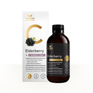 Harker Herbals BE WELL Vitamin C ELDERBERRY + Zinc